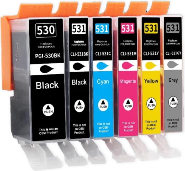 PGI-530/CLI-531 Kompatibel zu CANON Photo Value Pack PGBKCMYBKGY(6)
