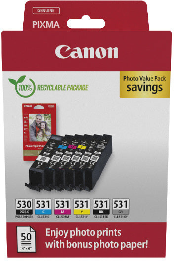 PG530/CL531 CANON Photo Value Pack CMYBKGY