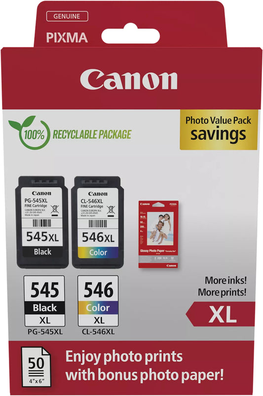 PG545XLCL546XL CANON Photo Value Pack XL bk/color