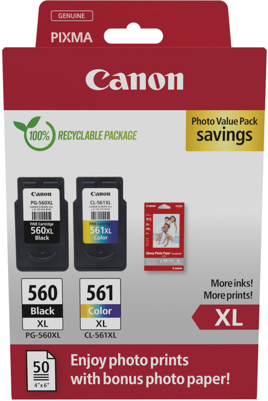 PG560XLCL561XL CANON Photo Value Pack XL CMYBK