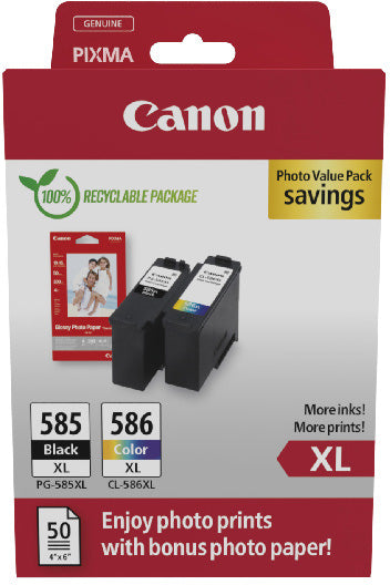 PG585XL/CL586XL CANON Photo Value Pack XL CMYBK