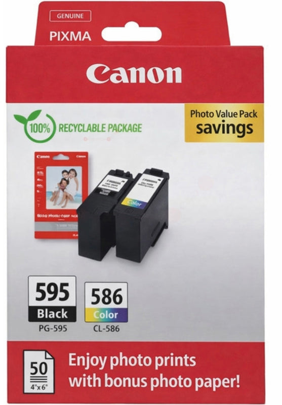 PG595/CL586 CANON Photo Value Pack CMYBK