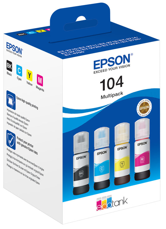 T00P640 EPSON Multipack Tinte 104 CMYBK