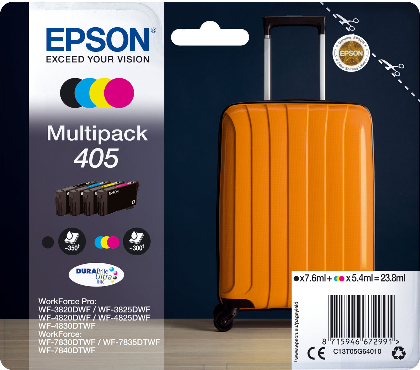 T05G64010 EPSON Multipack Tinte 405