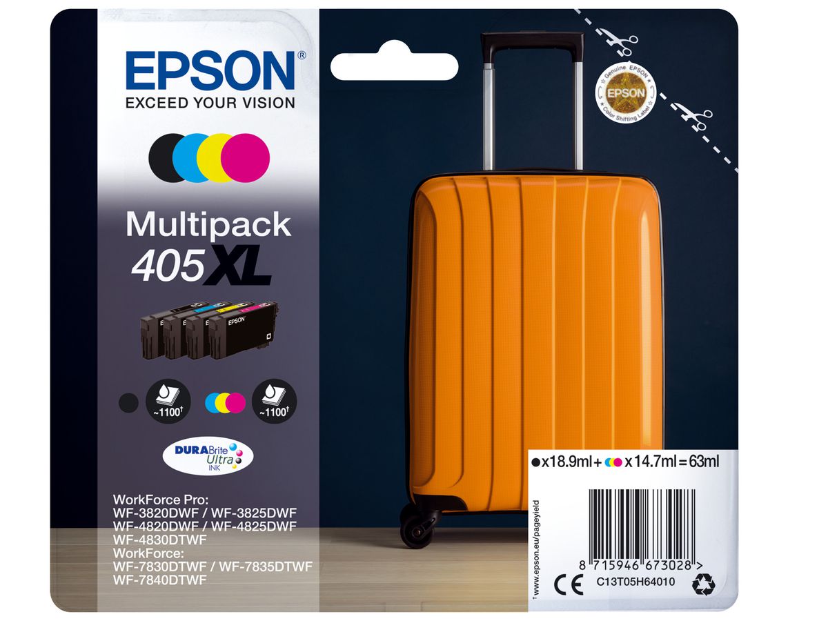 T05H64010 EPSON Multipack Tinte 405XL CMYBK
