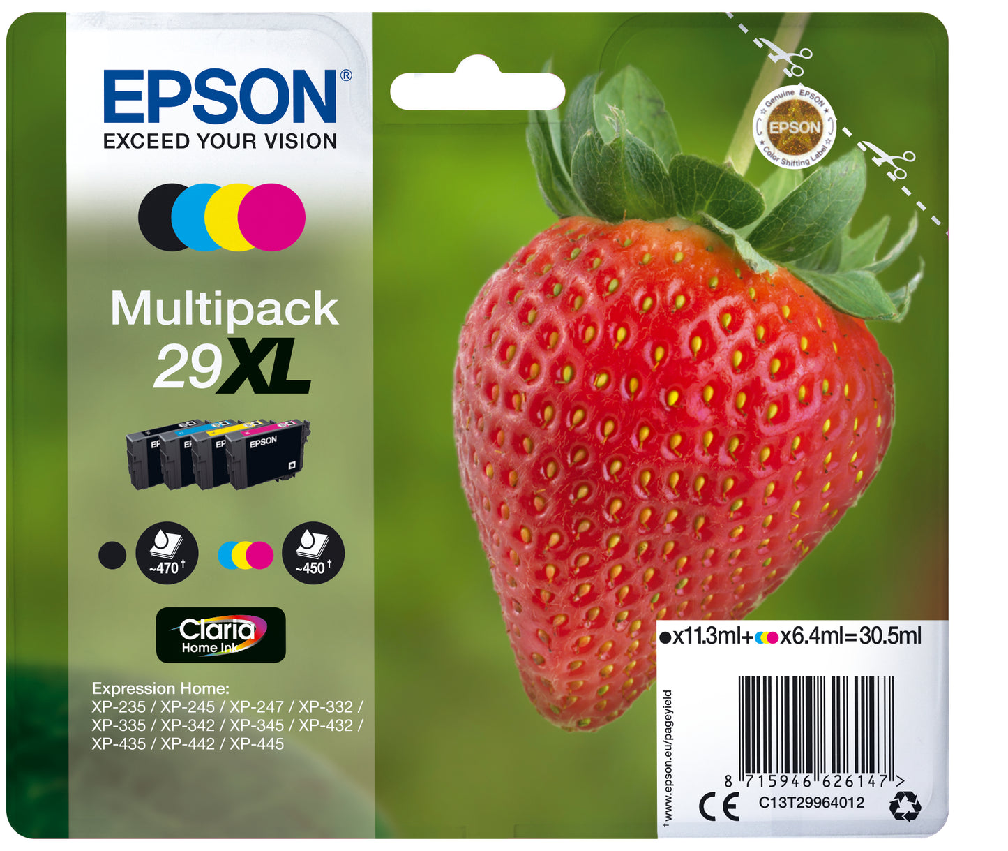 T299640 EPSON Multipack Tinte 29XL CMYBK