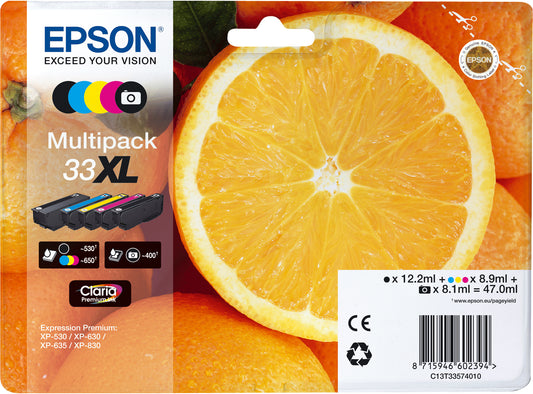 T335740 EPSON Multipack Tinte 33XL CMYBKPBK